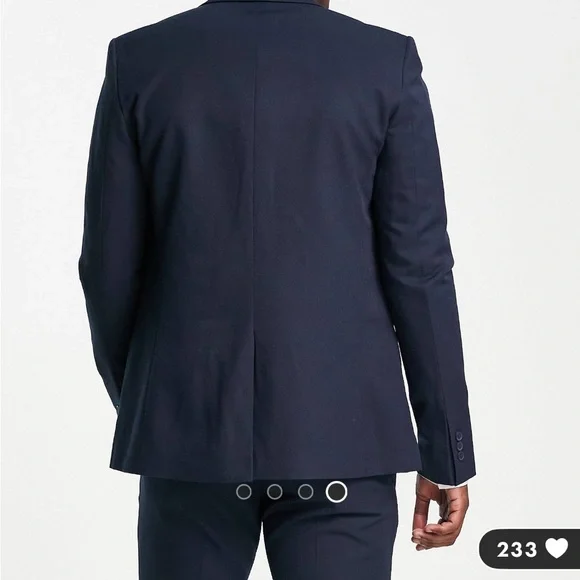 Bolongaro Trevor - Suit Jacket - Navy - 38 R - NEW W/ TAGS - Picture 3 of 3